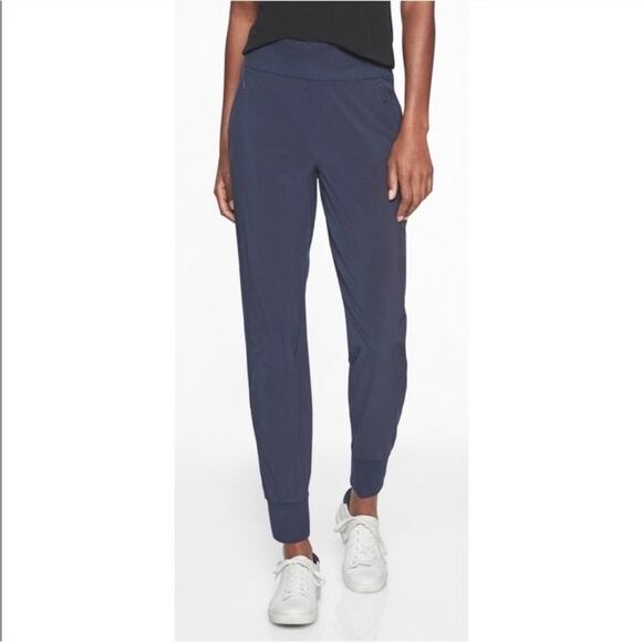 Athleta soho jogger pants navy blue 6 - Picture 4 of 11